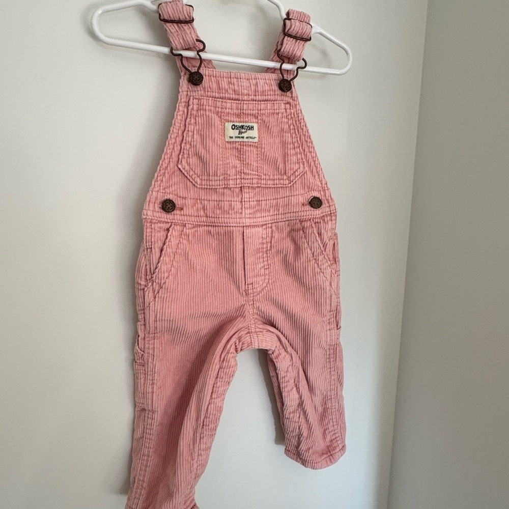 OshKosh Pink Corduroy overalls